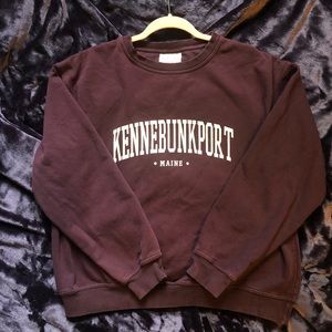 Purple Wild Palms crew neck “Kennebunkport”